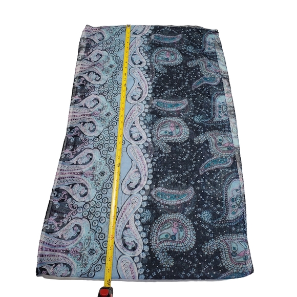 Women's Infinity Scarf Paisley Print Lightweight All Season Scarf - Picture 3 of 12